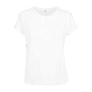 Build Your Brand Womens/Ladies Box T-Shirt / White